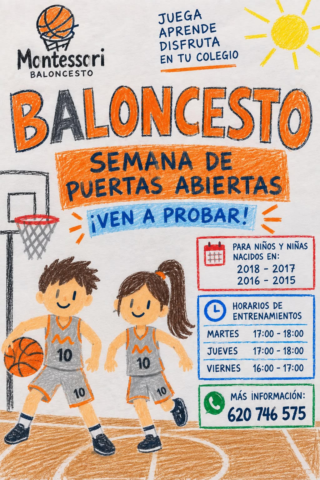 ¡SEMANA DE PUERTAS ABIERTAS EN EL COLEGIO MONTESSORI!